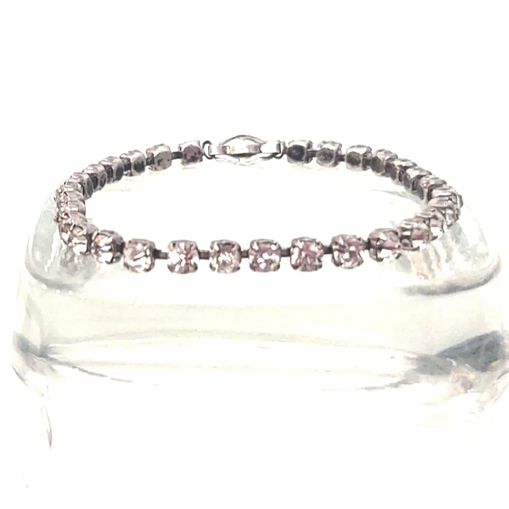 Vintage Sterling Silver Tennis Bracelet